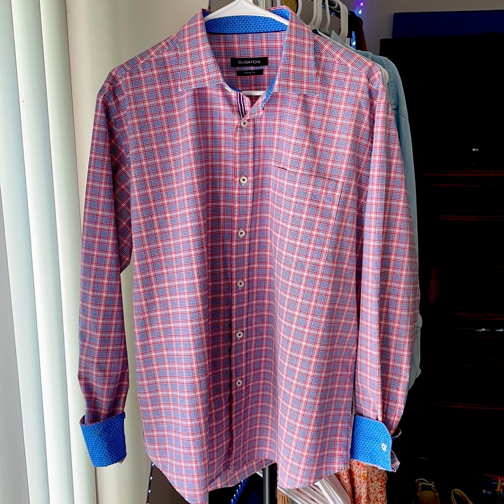 Large Multi-Colored Bugatchi Button Down